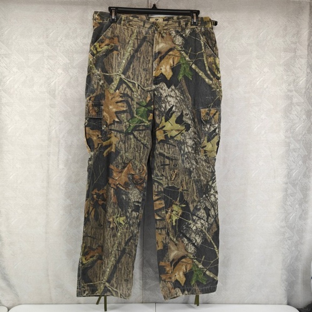 Mossy Oak Explorer Cargo Pants Mens L Camo Break-Up Midweight Hunting Utility‎
